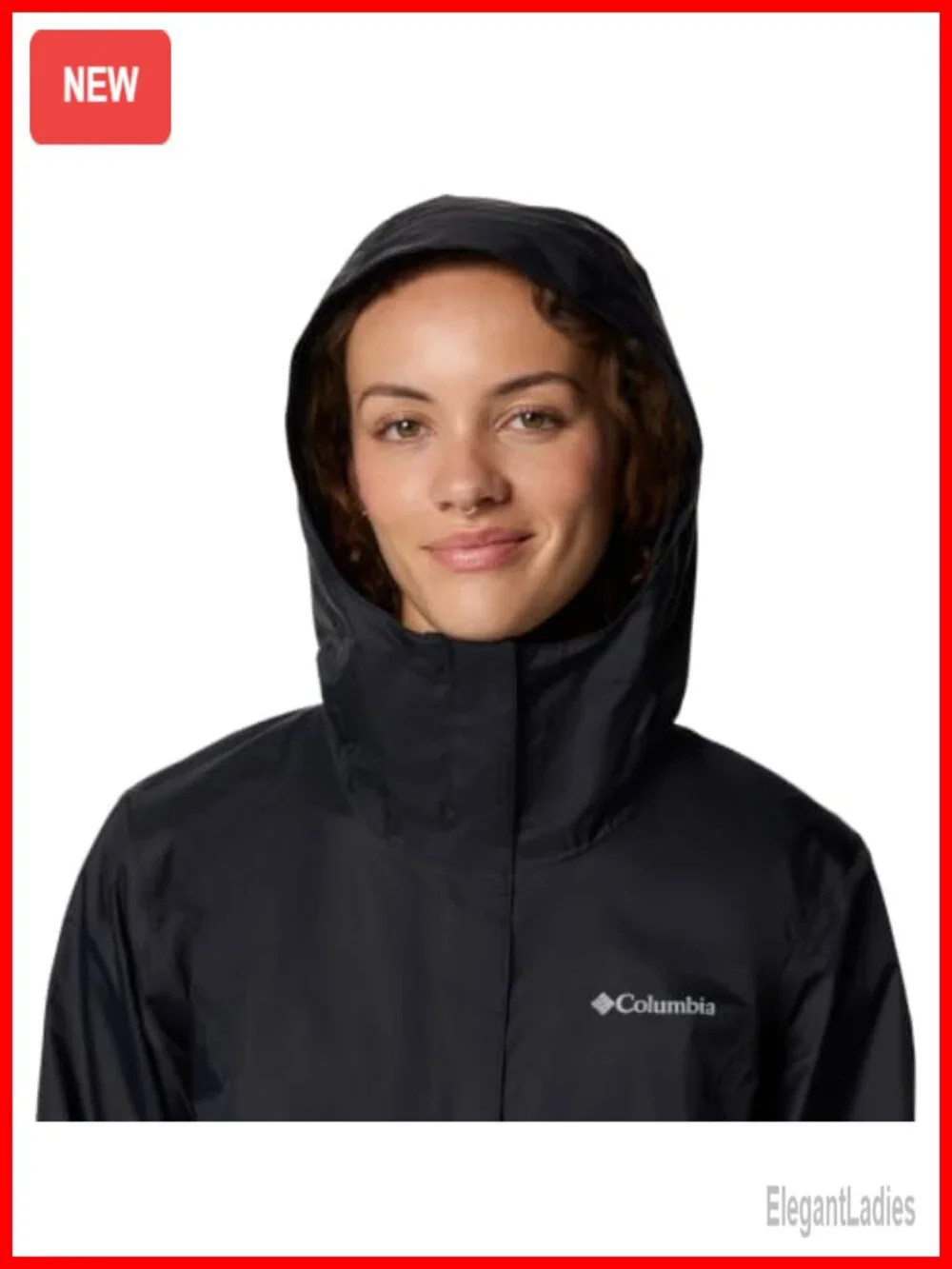 Waterproof Rain Coat Packable Hooded Nylon Shell Jacket